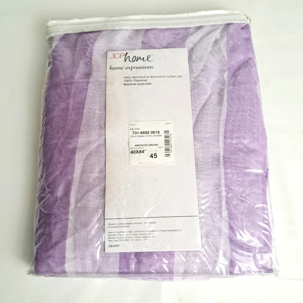 JC Penney Home Expressions Grommet Panel Purple